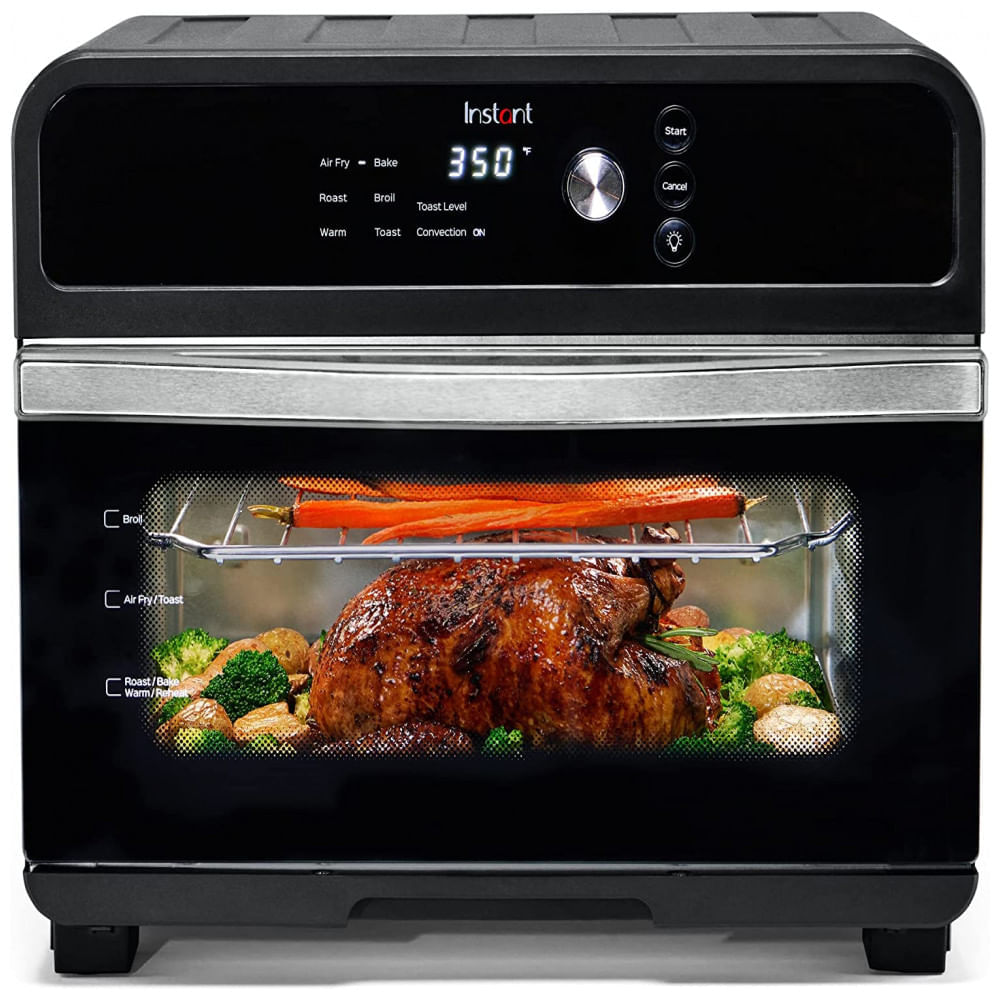 Miniatura Instant Pot Forno Eletrico de Bancada 7 em 1 Capacidade 19L com Painel de Controle 110V Preto