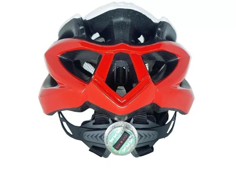 Miniatura Capacete Ciclismo Absolute Wild Branco Vermelho