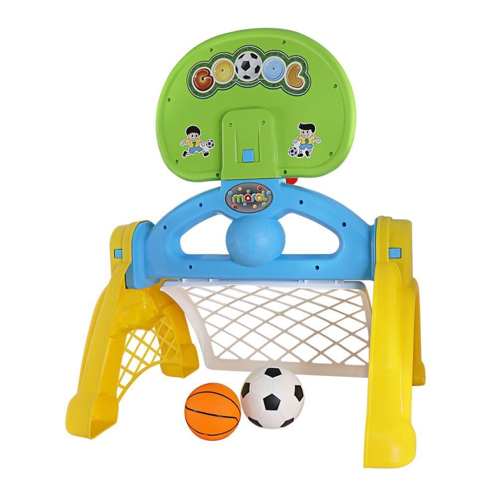 Kit Centro Esportivo Infantil Basquete Futebol Diversão