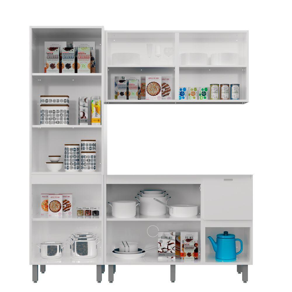 Miniatura Cozinha Completa em Aço Quadria 3 Peças Azul Noturno Metálico