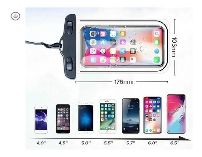 Miniatura Capa Bolsa Case Prova Dágua Celular Universal Impermeavel