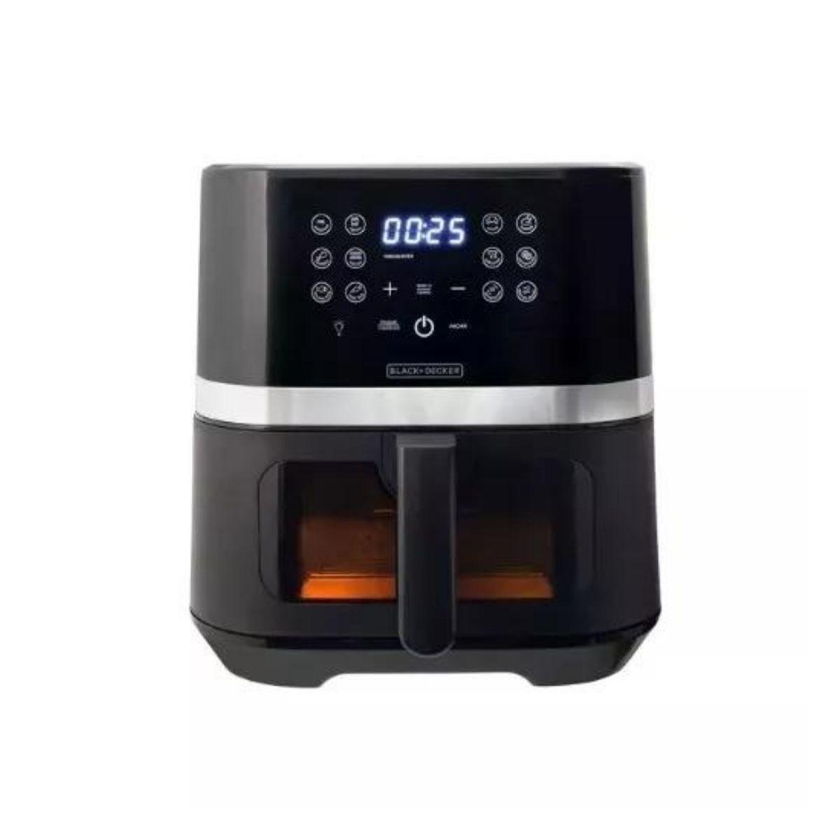 Miniatura Airfryer Digital Gourmand Gris Da Black&Decker 7L 220V