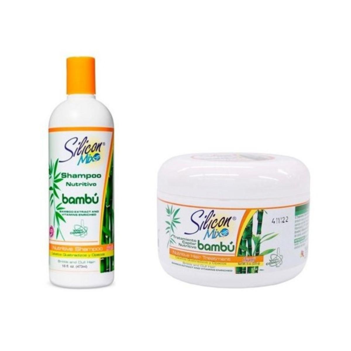 Miniatura Kit Shampoo Silicon Mix Bambu 473Ml + Máscara Capilar 225G