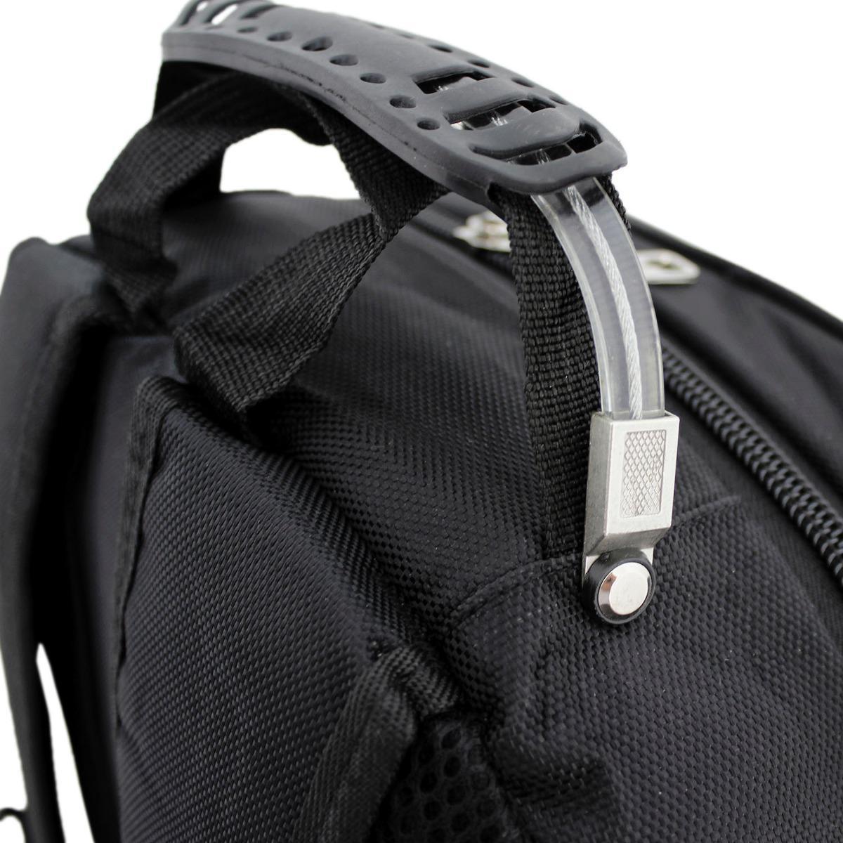 Miniatura Mochila Notebook Unissex Reforçada Impermeável Notebook Aço Mochila para notebook