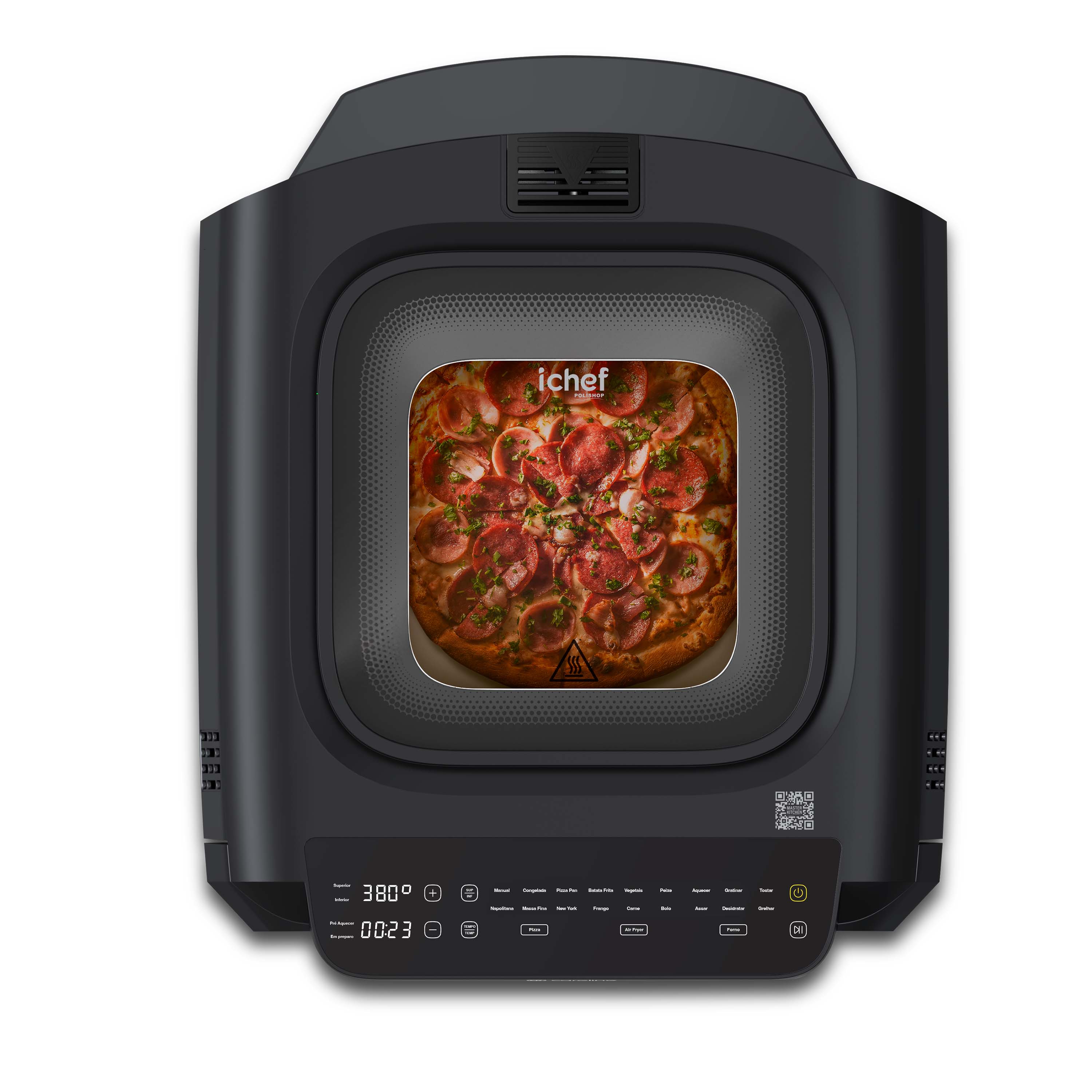 3 em 1 - Master Kitchen ichef – Airfryer, forno e pizza | 127V