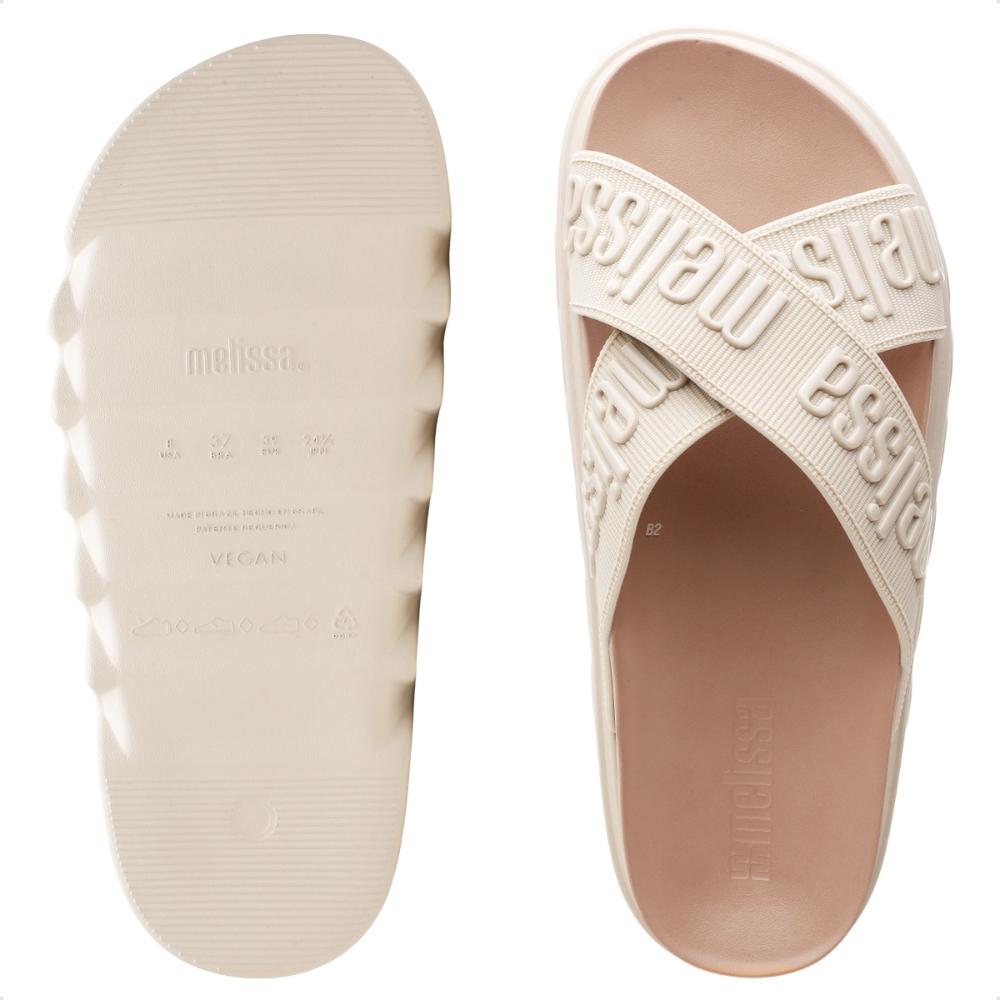 Miniatura Sandália Melissa Cross M-Lover Platform Feminina Bege / Nude - 33/34