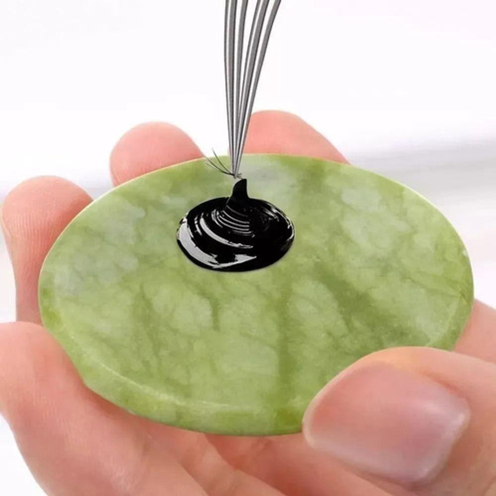 Miniatura Pedra Jade Para Deposito De Cola Alongamento De Cílios