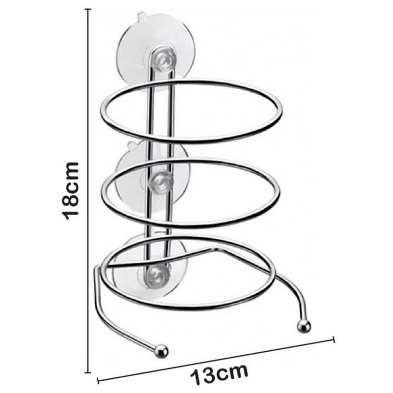 Miniatura Suporte Secador Cabelo Aço Cromado 1522 Arthi Suporte para secador de cabelo - Arthi
