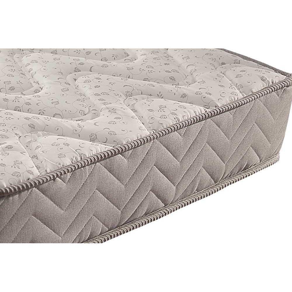 Miniatura Cama Box Baú Queen: Colchão Espuma Paropas D45 Pasquale + Base Crc Suede Gray(158X198)