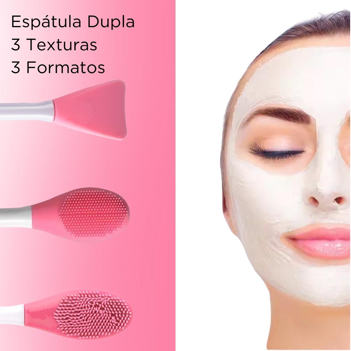 Miniatura Espátula Dupla Limpeza Pele Banho Remoção Cravos Maquiagem