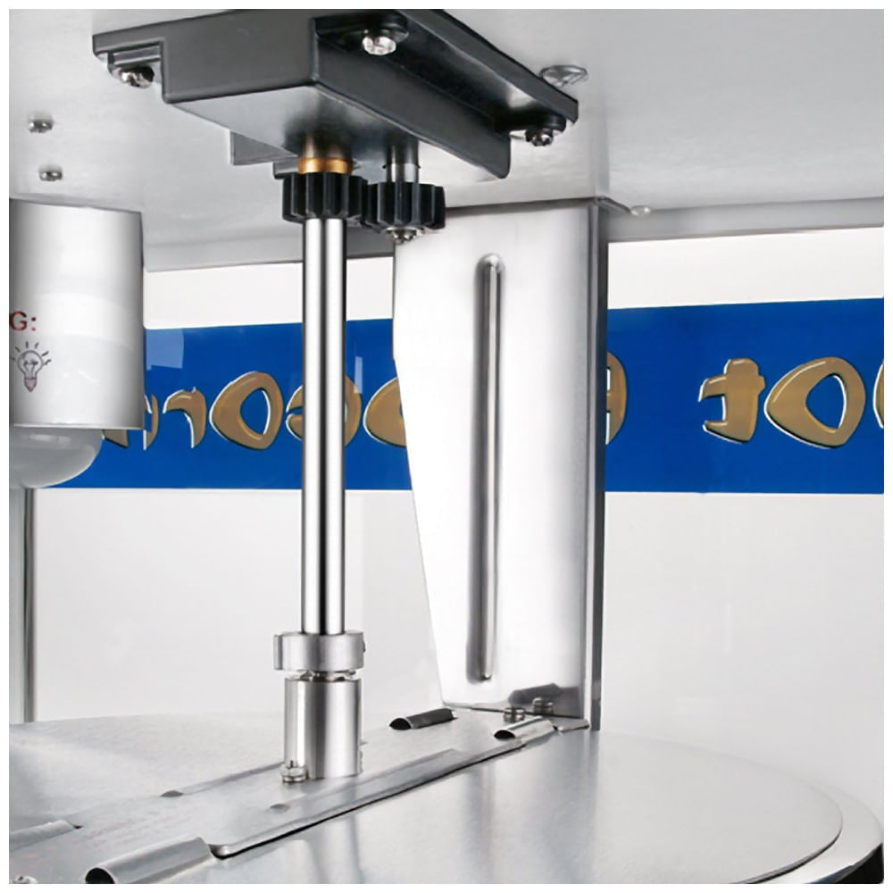 Miniatura Pipoqueira Elétrica em Aço Inoxidável com Bandeja de Descarte de Milho, Luz de Aquecimento e Acessórios, 110V 1350W, Gre...