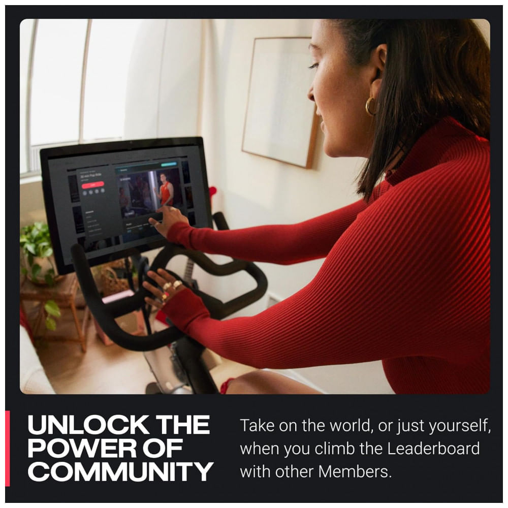 Bicicleta ergométrica interna estacionária Peloton Bike com tela sensível ao toque imersiva 22 HD 110v