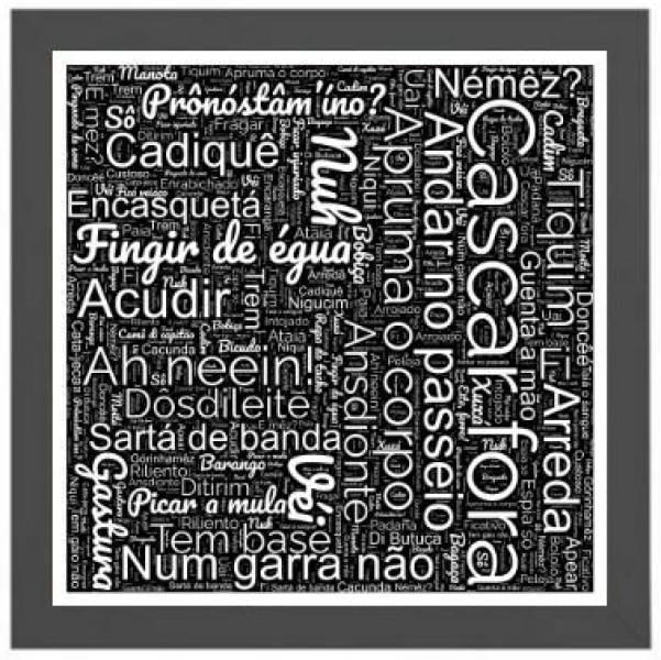 Miniatura Quadro Quadrado Gírias De Mineiro 24X18Cm