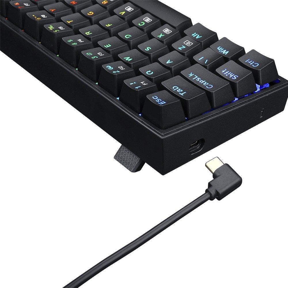 Miniatura Teclado Gamer Redragon Castor Rgb K631 Switch Blue Abnt2