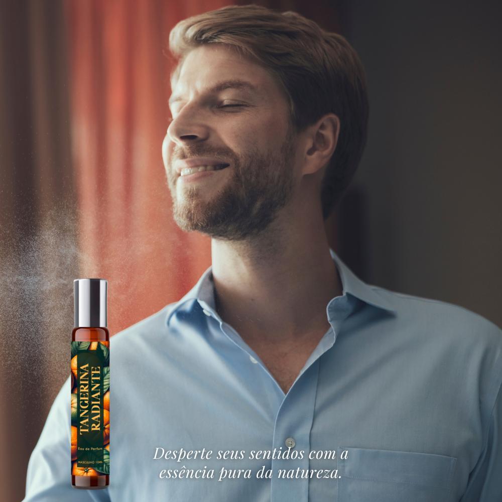 Miniatura Perfume Tangerina Radiante Masculino 100Ml + Roll On 10Ml