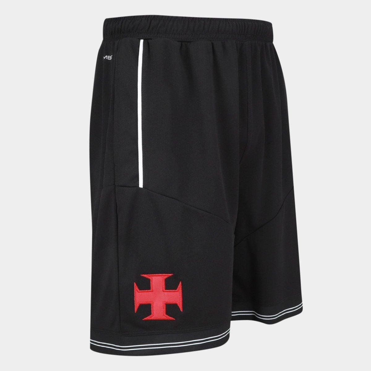 Miniatura Shorts Vasco II 25/26 s/n Jogador Kappa Masculino Preto - P