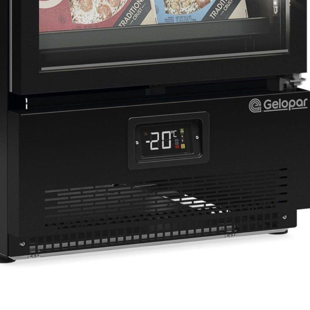Miniatura Freezer Expositor Vertical 1 Porta Gcvc45cb Gelopar Expositor Preto 220v
