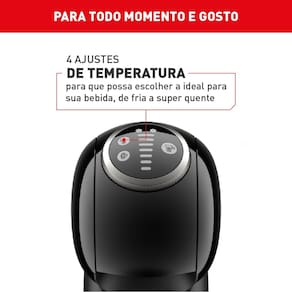Miniatura Máquina de Café Arno Nescafé Dolce Gusto Genio S Plus DGS2 Multi bebidas, Digital e Automática - Preta 110V