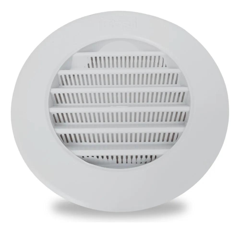 Miniatura Grelha Acabamento Exaustor Coifa Ventilação 100Mm C/Tela