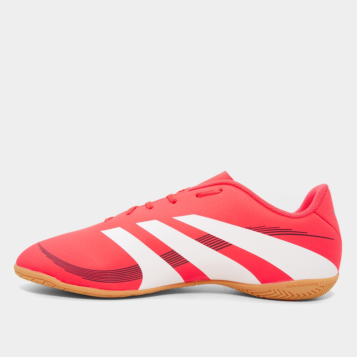 Chuteira Futsal Adidas Predator Artilheira 25 Unissex Vermelho+Branco - 37