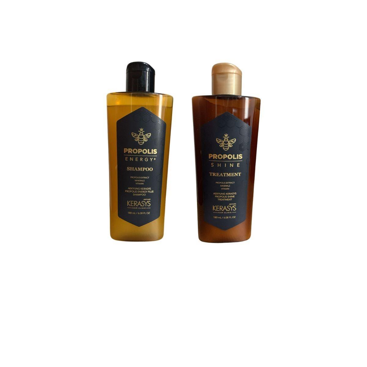 Miniatura Kit Shampoo Kerasys Própolis Energy E Máscara Shine 2X180 Ml