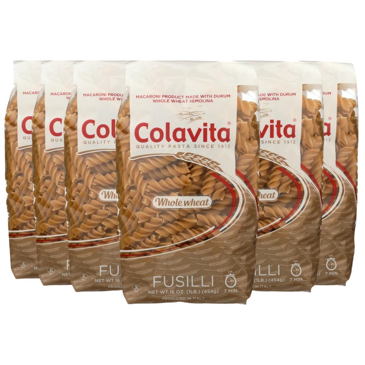 Miniatura Kit Com 6Un Fusilli Integral Colavita Grano Duro 500G