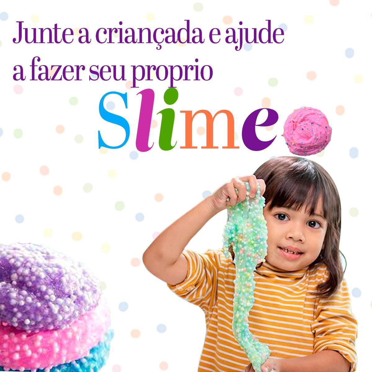Miniatura 1 Isopor(Pérola)Bolinha Slime Puff Artesanato Colorido 250Ml