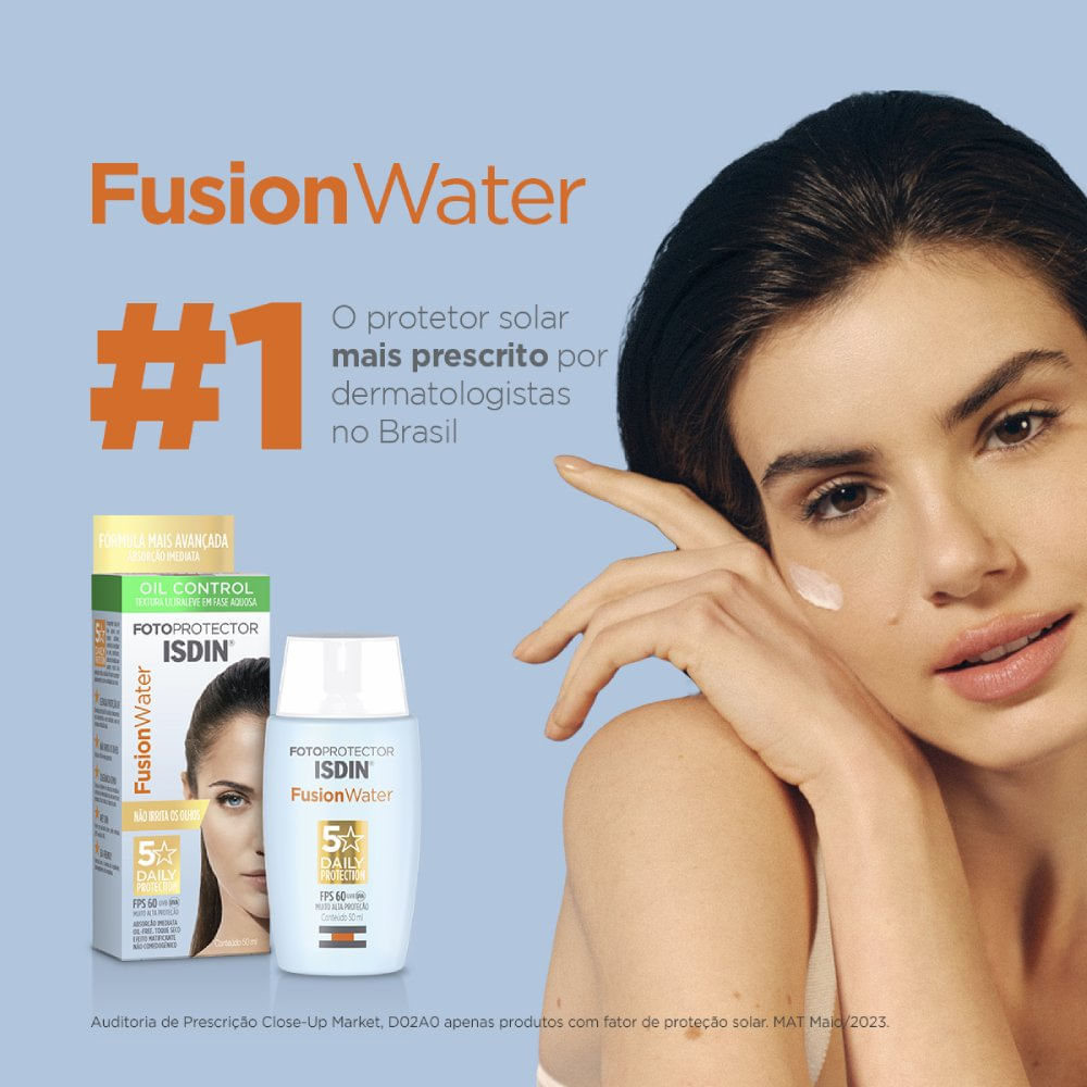 Miniatura Protetor Solar Facial Isdin Fusion Water Fps 60 Sem Cor 50ml
