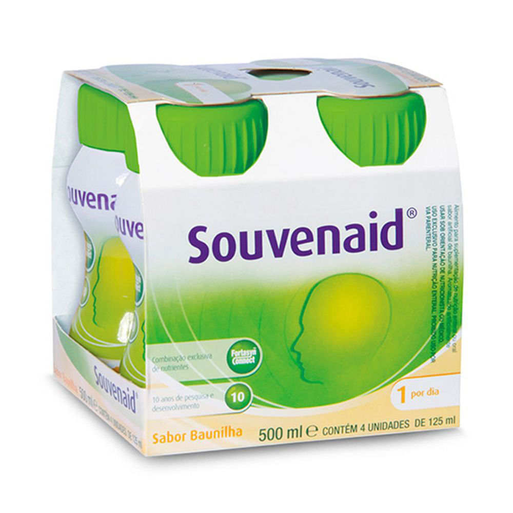 Miniatura Souvenaid Baunilha com 4 Unidades de 125ml cada