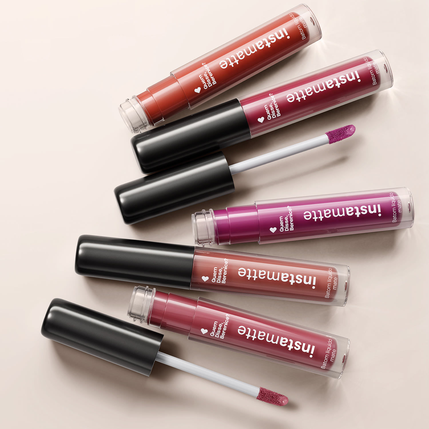 Miniatura Quem Disse, Berenice? Batom Líquido Amendoli  4ml