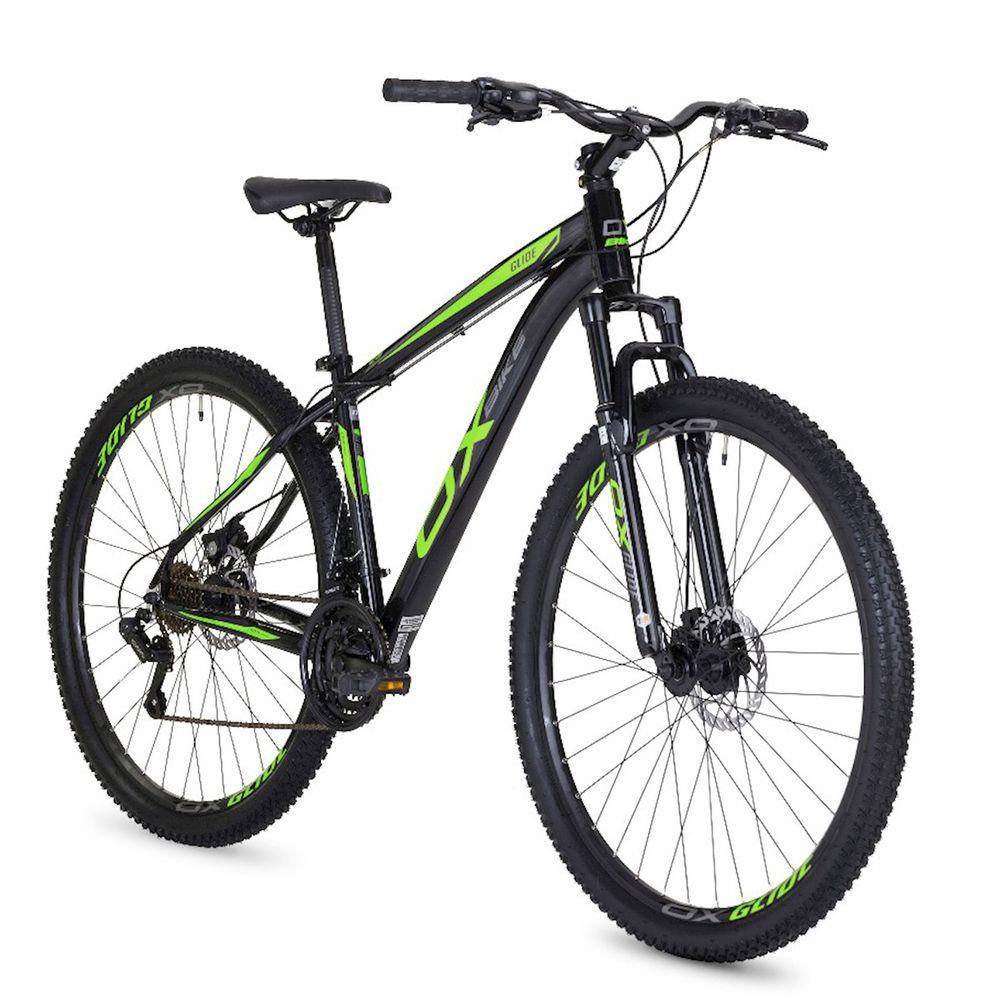Miniatura Bicicleta Mtb Oggi Ox Glide 29 Preto E Verde 17 21V
