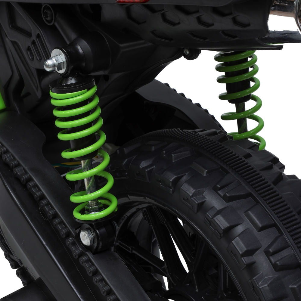 Miniatura Moto Elétrica Infantil Mini ZS 12v Rodinha Verde Zippy Toys