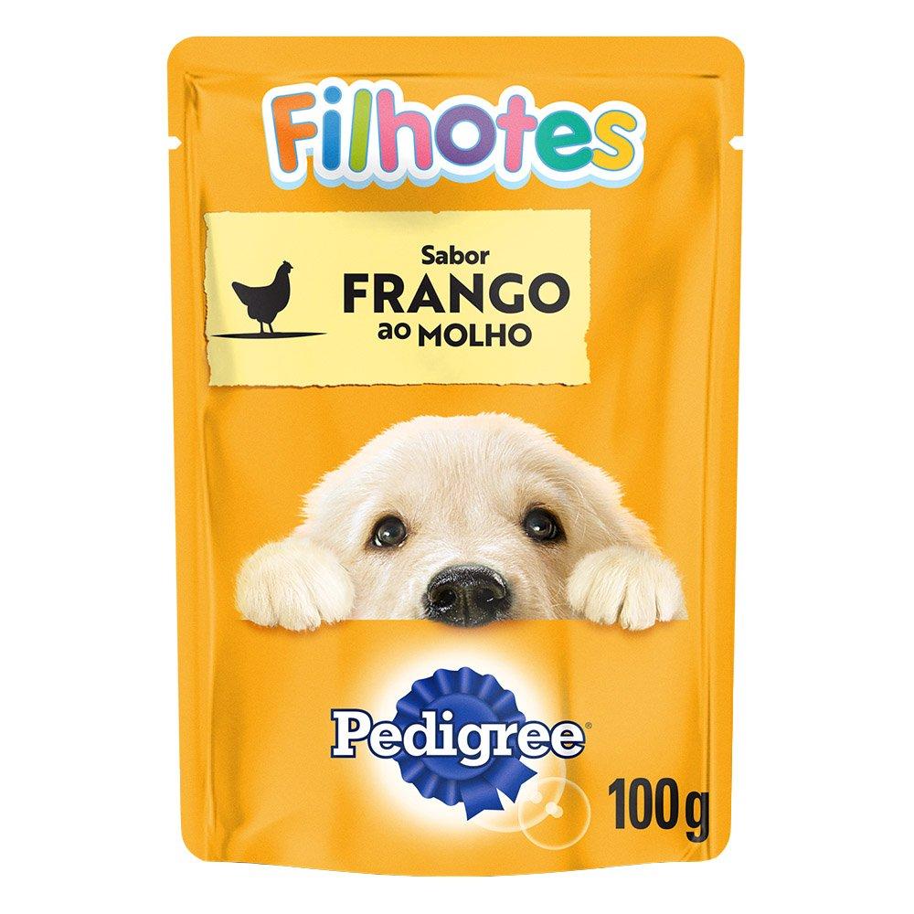 Miniatura Kit Ração Úmida Pedigree Sachê Frango ao Molho para Cães Filhotes - 36 Unidades