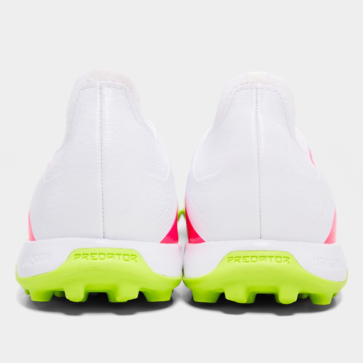 Miniatura Chuteira Society Adidas Predator League LL Unissex Branco+Rosa - 37
