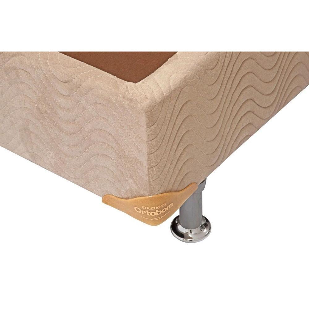 Miniatura Cama Box Base Queen Americana Suede Clean (158x198x23) - Ortobom