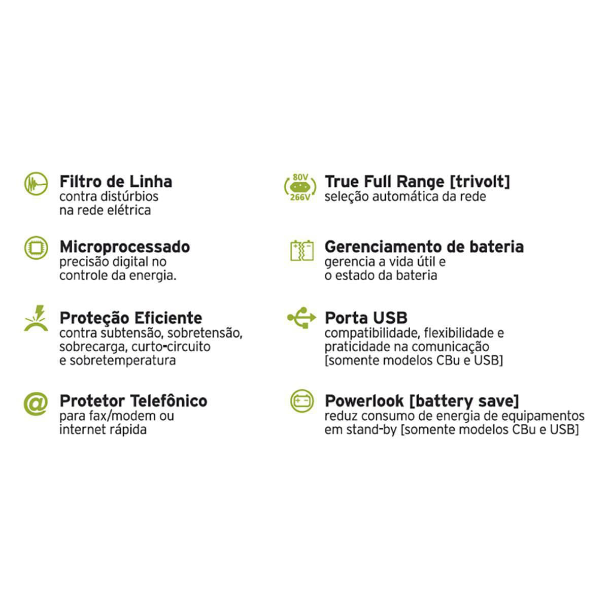 Miniatura Nobreak Senoidal Puro 1200Va 840W 3 Em 1 Ragtech Easy Pro