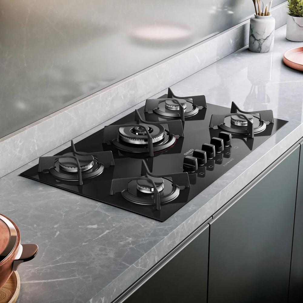 Cooktop 5 Bocas Dako Supreme, Acendimento Superautomático