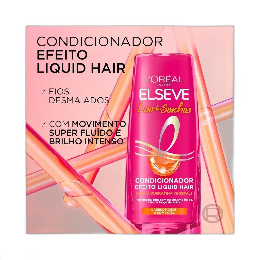 Miniatura Kit Elseve Liso Dos Sonhos Sh +Cond+Cr Trat+Creme Pent+Serum