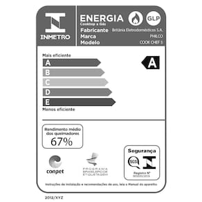 Cooktop a Gás Philco 5 Bocas Chef 5 Bisote Bivolt – Preto FG 5B COOKTOP PHILCO COOK CHEF5 VD BIV PTO..