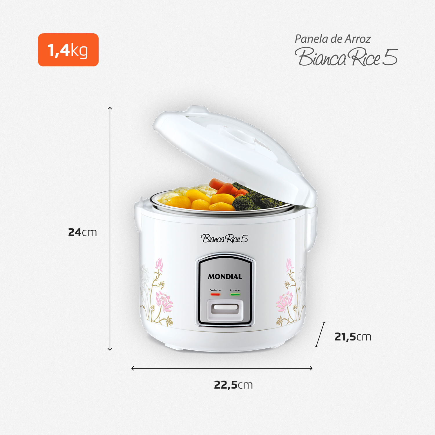 Panela Elétrica Mondial NPE-05-5X PANELA ELÉTRICA-127V-BRANCO