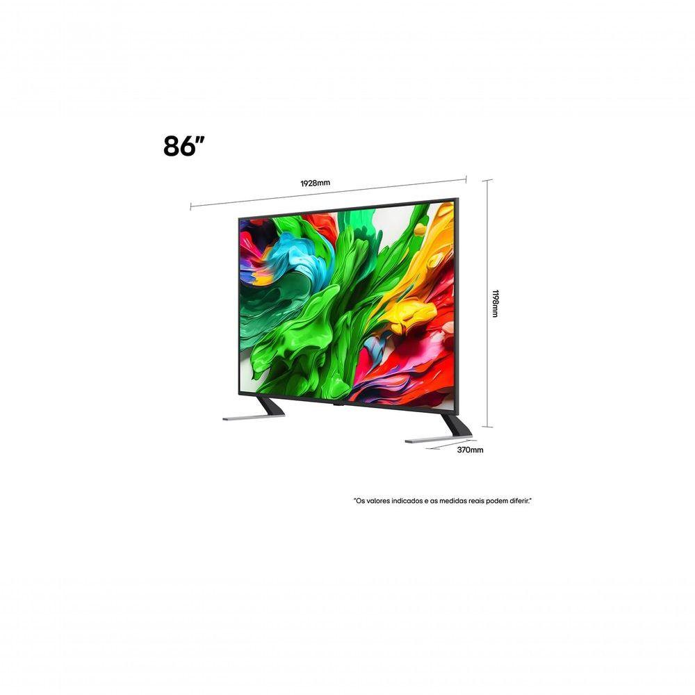 Smart TV LG QNED Evo AI QNED85 86 Polegadas (86QNED85ASG): Cores Ricas e Precisão MiniLED em 4K Bivolt