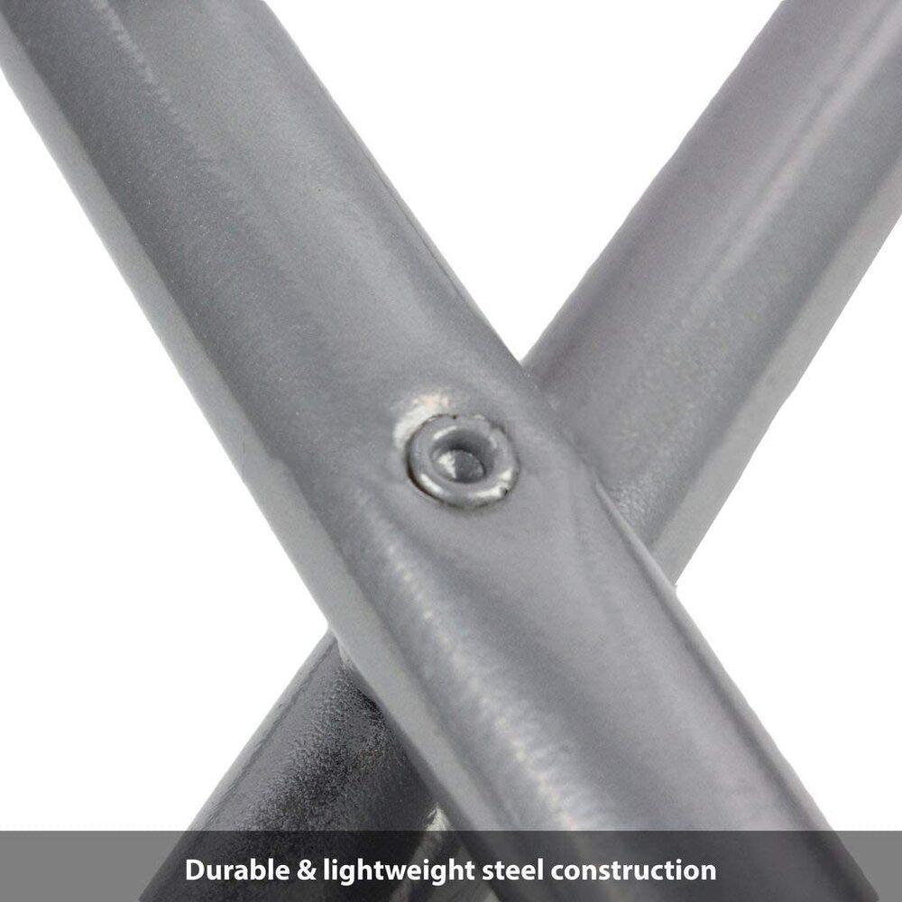 Miniatura Mesa Dobravel Redonda Aluminio E Madeira Para Portatil 90Cm