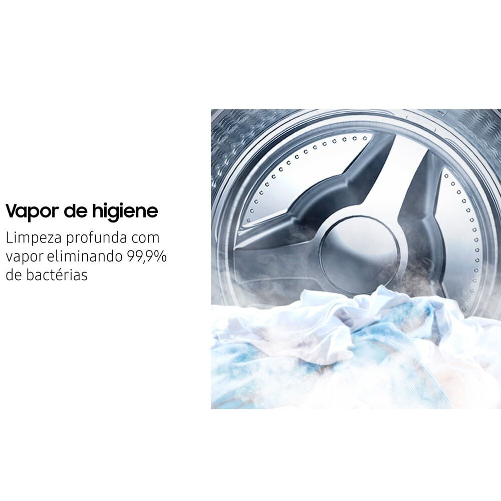 Lava e Seca Samsung Ecobubble 11 Kg Smart Check WD11A Inox Look - 110V