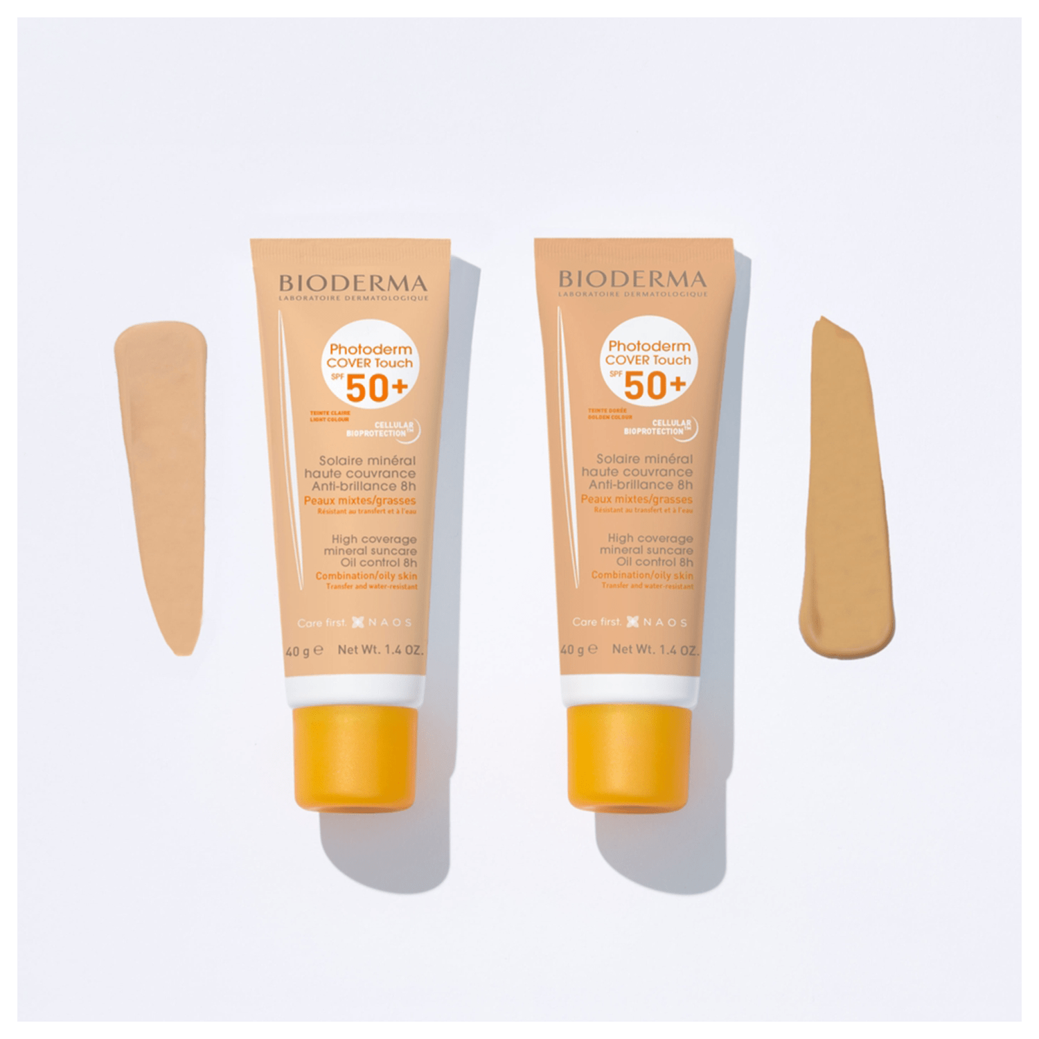 Miniatura Bioderma Photoderm Cover Touch FPS 50+ Dourado Protetor 40g