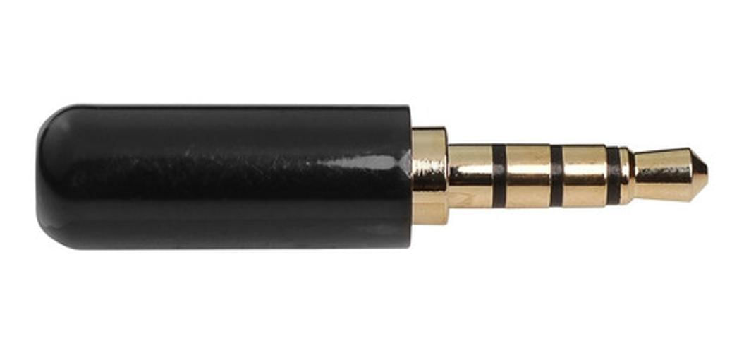 Conector Plug P2 P3 4 Contatos Metálico Plug Estereo Luminos