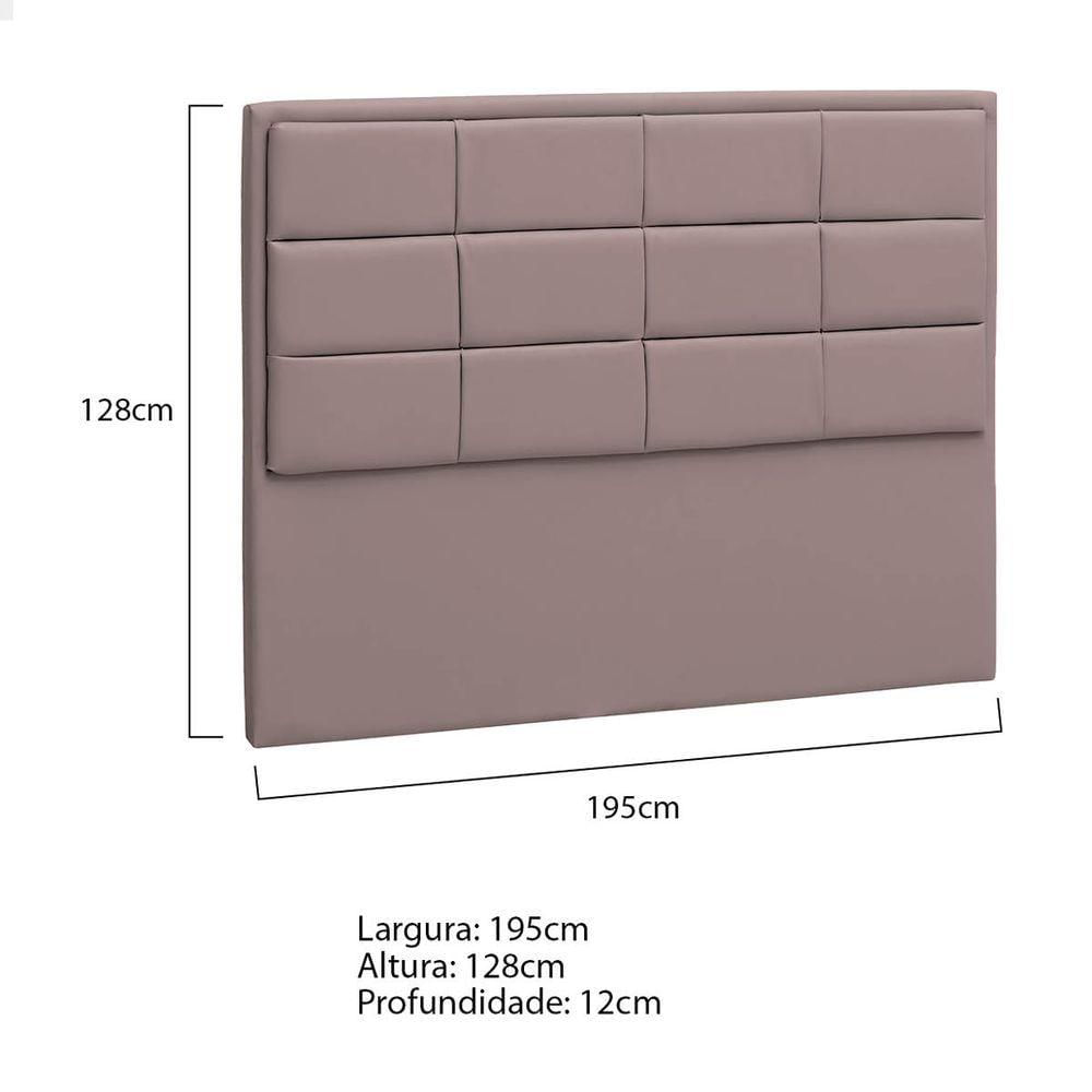 Miniatura Cabeceira King Tallin P04 195 Cm Suede Rosê Tca 949