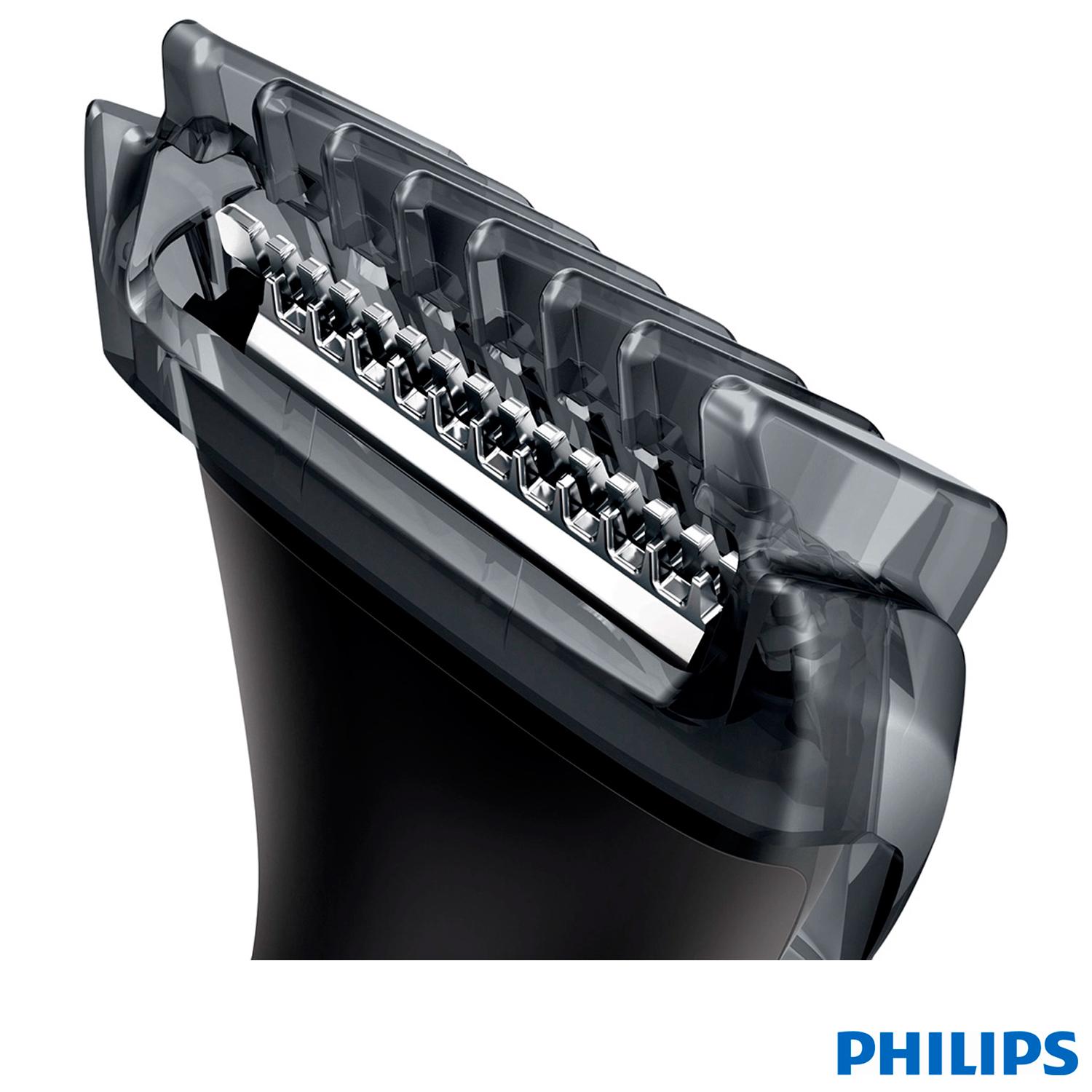 Miniatura kit Aparador de Pelos Multigroom Philips Uso Seco - MG1100/16 Bivolt