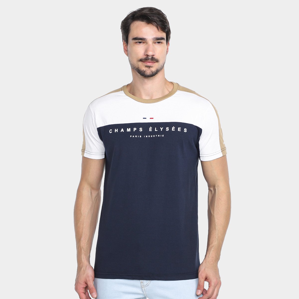 Miniatura Camiseta Industrie Paris Masculina Caramelo - G