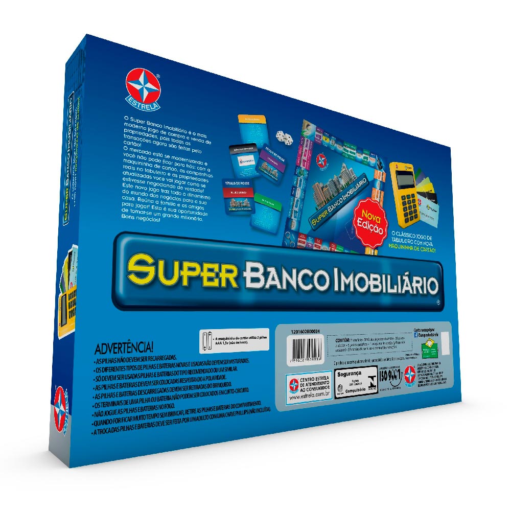 Miniatura Jogo Super Banco Imobiliário Estrela