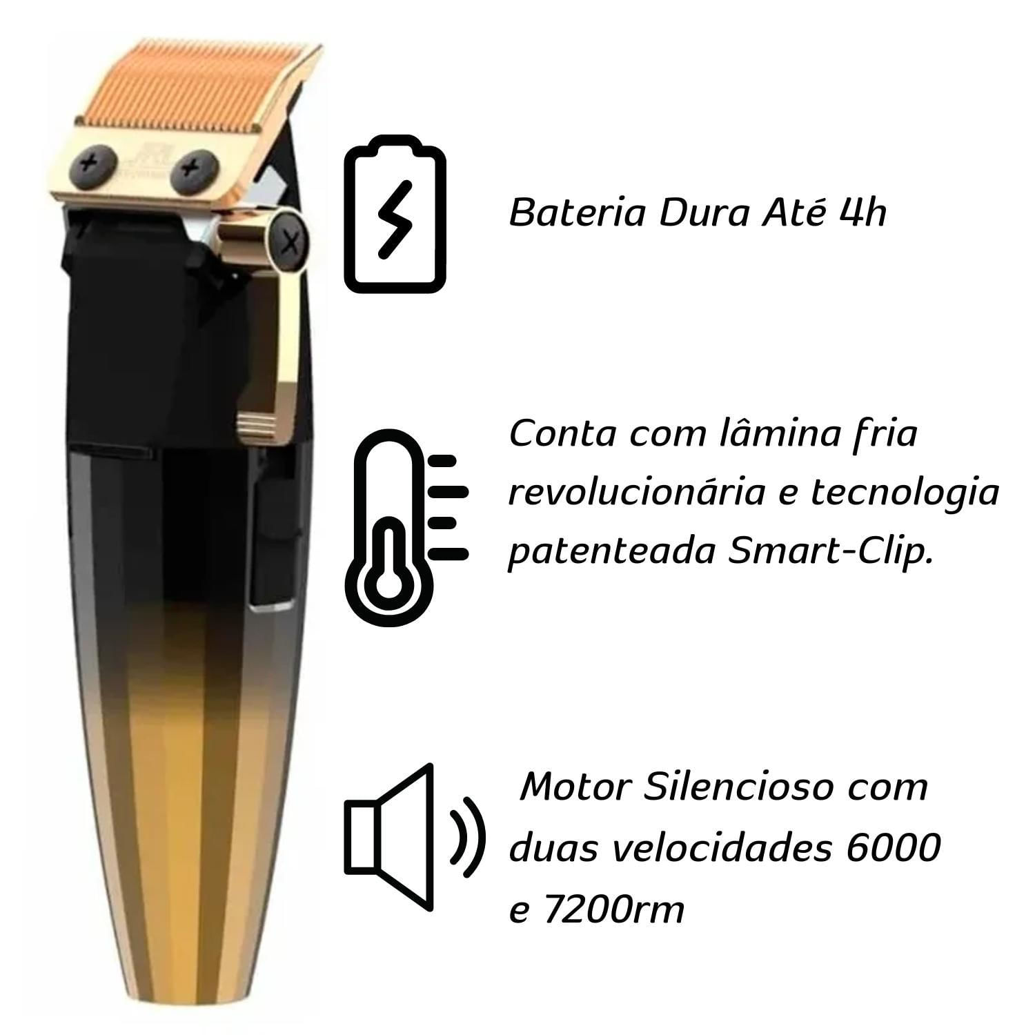 Miniatura Maquina De Cortar Cabelo Jrl 2020C Cordless Bivolt